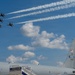 Trails Streak Over Grissom During Air &amp; Space Expo
