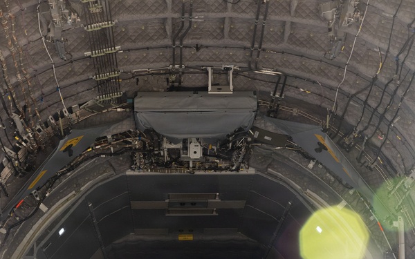 U.S. Marines, U.K. Airmen load Australian Strike Master vehicle onto Airbus A400M Atlas aircraft