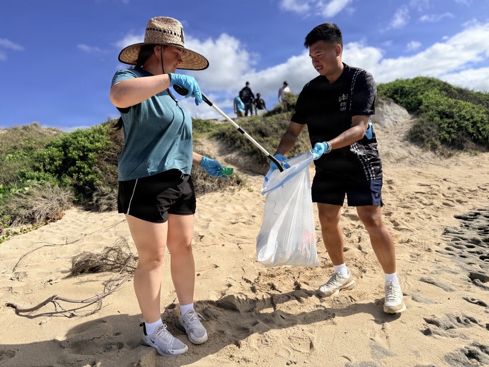 JBPHH CPO Mess, CPO Selectees Conduct White Plains Beach Cleanup