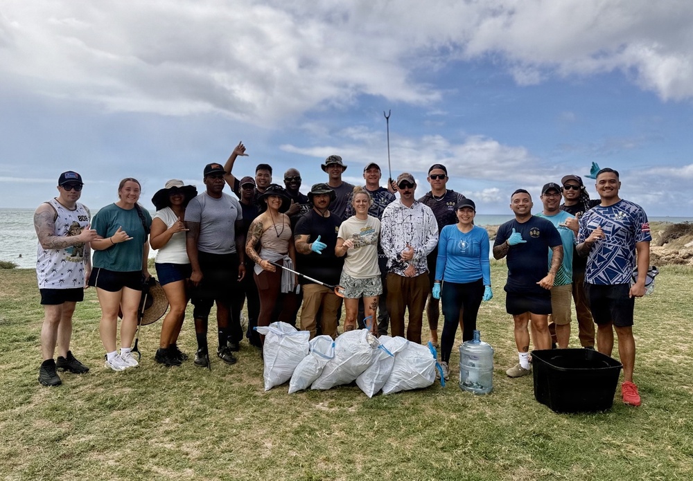 JBPHH CPO Mess, CPO Selectees Conduct White Plains Beach Cleanup