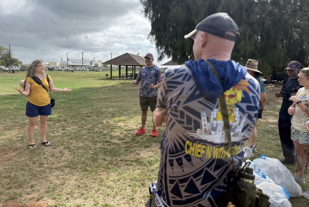 JBPHH CPO Mess, CPO Selectees Conduct White Plains Beach Cleanup