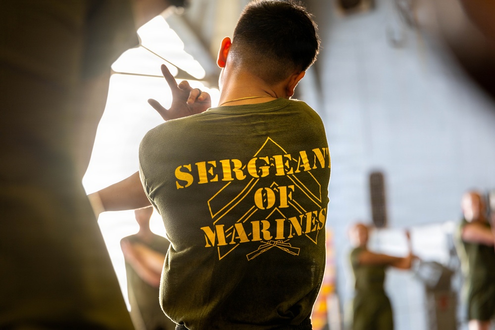 11th MEU Marines, Sailors Conduct NCO Physical Training Event Aboard USS Boxer