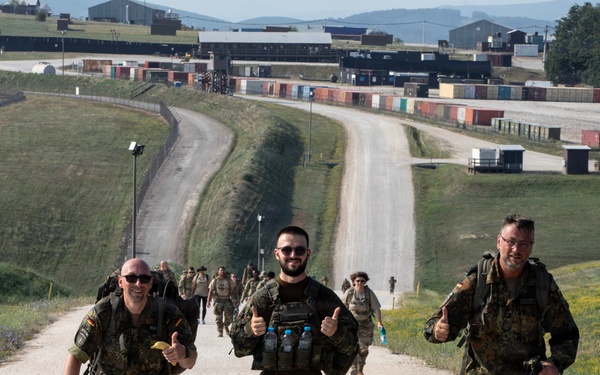 Camp Bondsteel honors fallen during Extortion 17 memorial ruck march