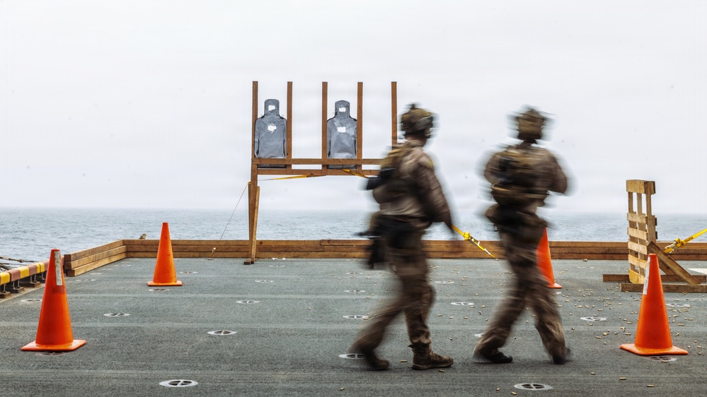 11th MEU Maritime Raid Force Conducts Live-Fire Range Aboard USS Boxer