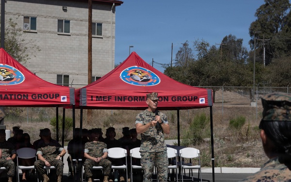 1st Communication Strategy and Operations Company conducts change of command ceremony