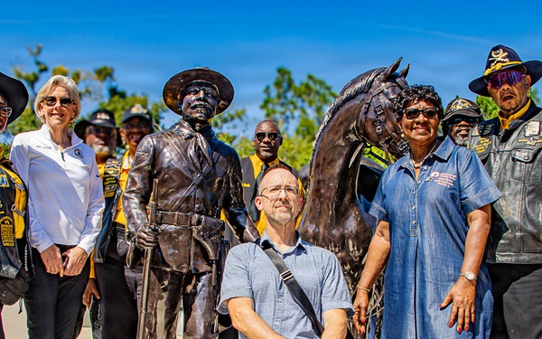 Legacy in Bronze: Artist and leaders gather to honor Buffalo Soldiers at Veterans Memorial Park