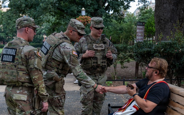 JTF-DC West Virginia National Guardsmen patrol Meridian Hill Park