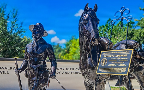 Buffalo Soldiers Monument unveiled at Veterans Memorial Park in Tampa