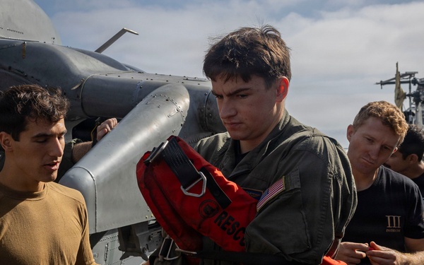 U.S. Navy Sailors Demonstrate Safety Gear