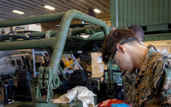 U.S. Marine Refuels ULTV