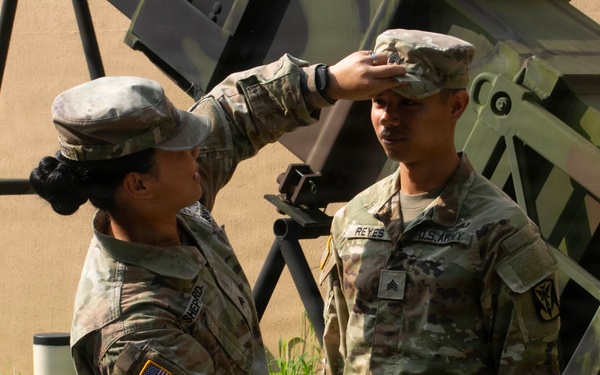 SPC Reyes Promoted to Sergeant During Ceremony at Osan Air Base