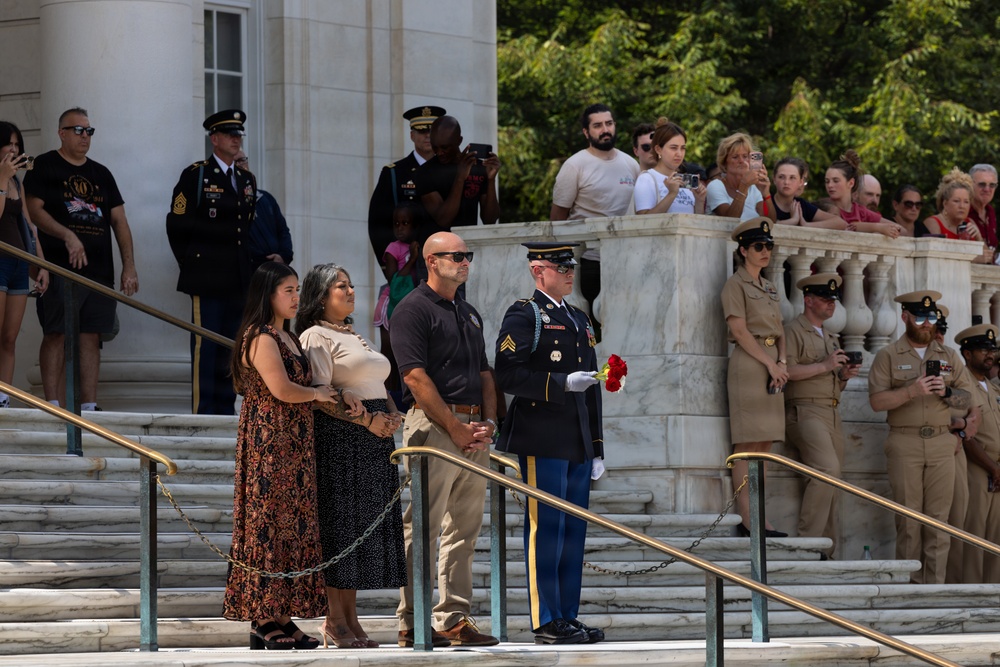 SSG Isaiah Jasso-Campagna Conducts His Last Walk at the Tomb of the Unknown Soldier