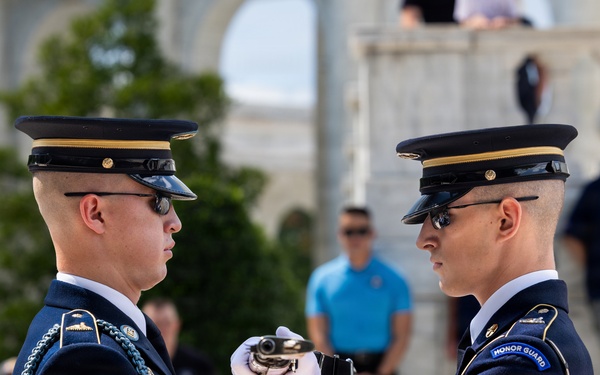 SSG Isaiah Jasso-Campagna Conducts His Last Walk at the Tomb of the Unknown Soldier