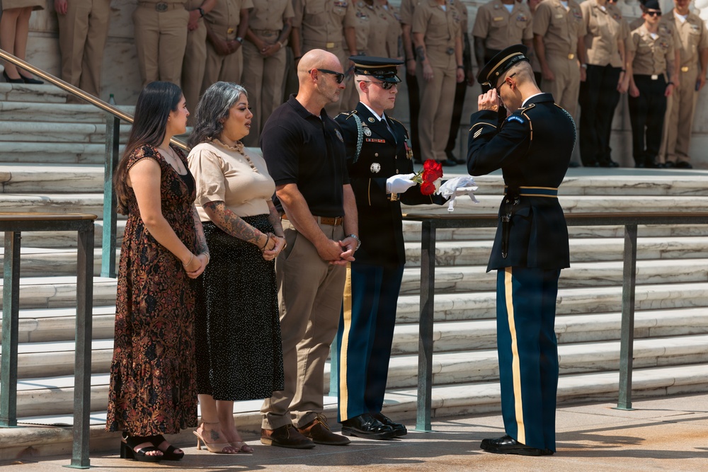 SSG Isaiah Jasso-Campagna Conducts His Last Walk at the Tomb of the Unknown Soldier