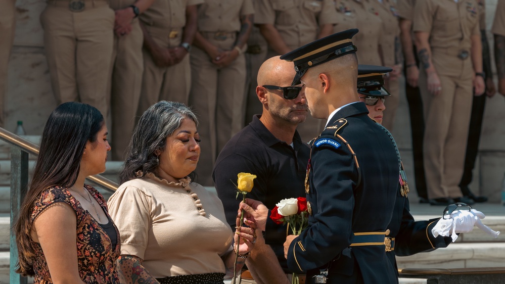 SSG Isaiah Jasso-Campagna Conducts His Last Walk at the Tomb of the Unknown Soldier