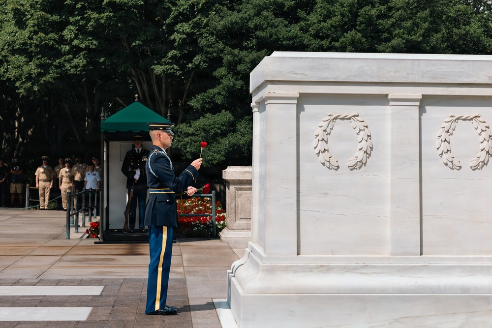 SSG Isaiah Jasso-Campagna Conducts His Last Walk at the Tomb of the Unknown Soldier