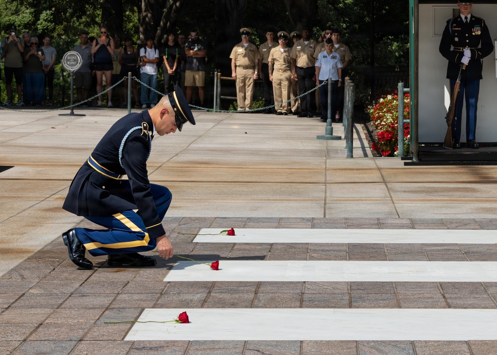 SSG Isaiah Jasso-Campagna Conducts His Last Walk at the Tomb of the Unknown Soldier