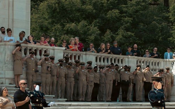 SSG Isaiah Jasso-Campagna Conducts His Last Walk at the Tomb of the Unknown Soldier