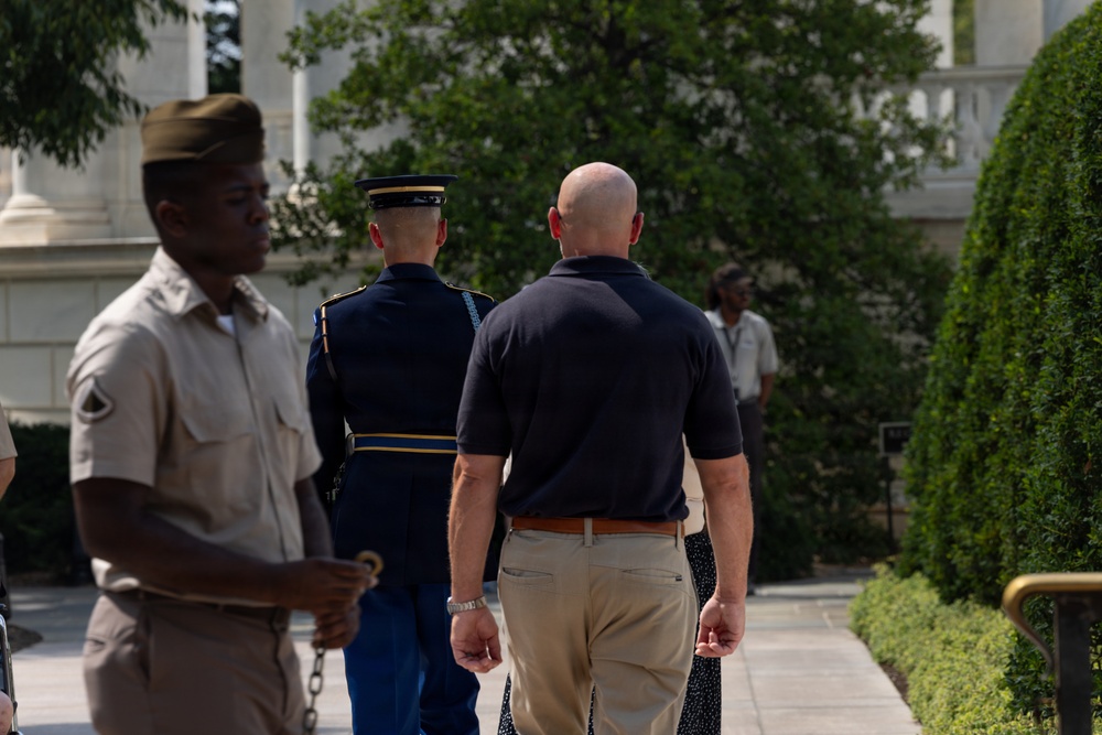 SSG Isaiah Jasso-Campagna Conducts His Last Walk at the Tomb of the Unknown Soldier