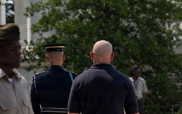 SSG Isaiah Jasso-Campagna Conducts His Last Walk at the Tomb of the Unknown Soldier