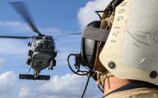 Frank E. Petersen Jr. Sailors Conduct Flight Quarters