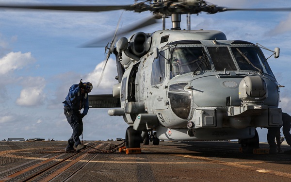 Frank E. Petersen Jr. Sailors Conduct Flight Quarters