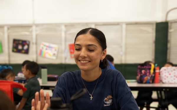 Camp Blaz Marines welcome students back to school