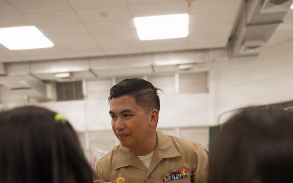 Camp Blaz Marines welcome students back to school