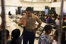 Camp Blaz Marines welcome students back to school
