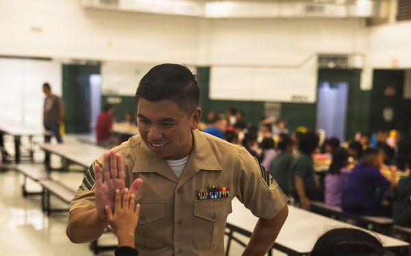 Camp Blaz Marines welcome students back to school
