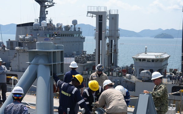 U.S. and Republic of Korea Navies Undergo At-Sea Replenishment Training