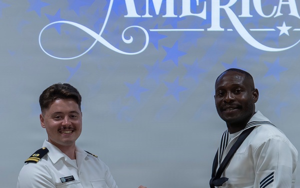 RLSO Westpac Hosts Naturalization Ceremony Aboard CFAY
