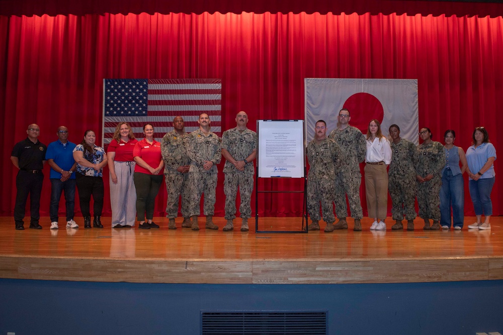 CFAY Holds All Hands and Awards at Quarters