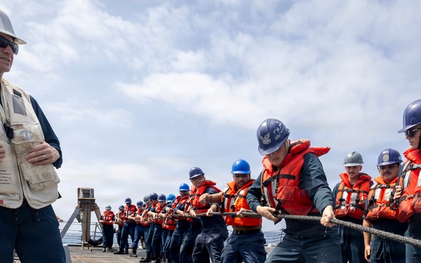 Delbert D. Black Conducts Replenishment-at-Sea with USNS Arctic