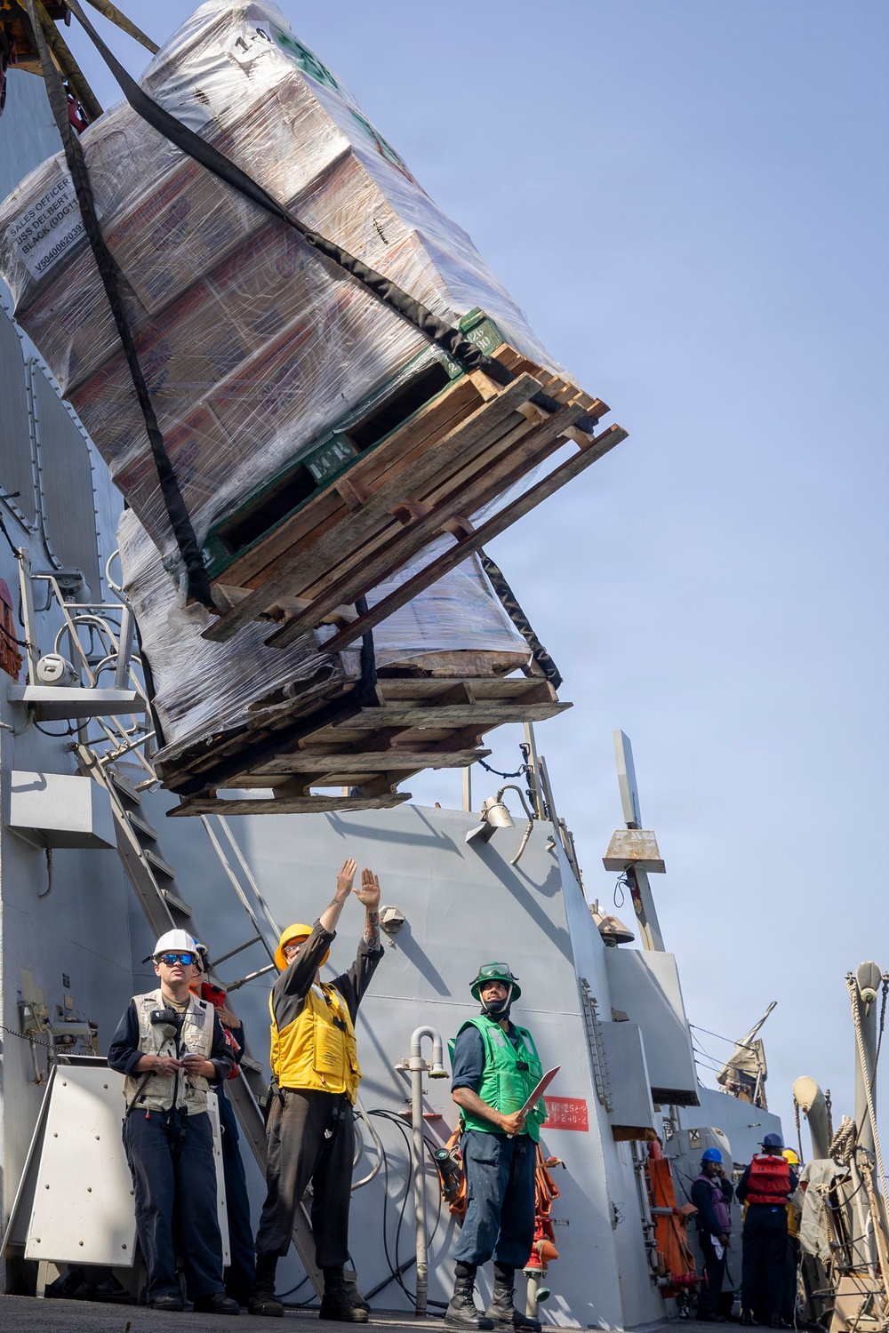 Delbert D. Black Conducts Replenishment-at-Sea with USNS Arctic