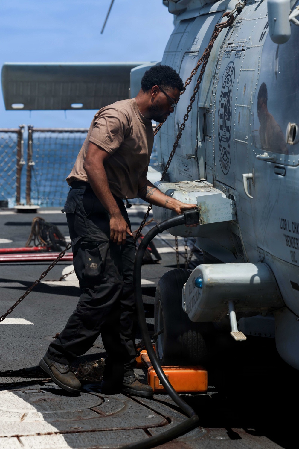 Post-Flight Operations Aboard USS Mason (DDG 87)
