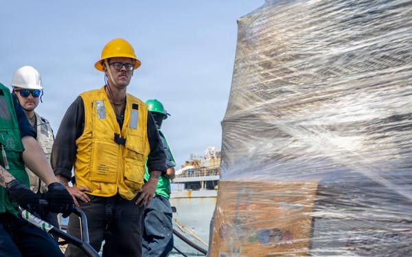 Delbert D. Black Conducts Replenishment-at-Sea with USNS Arctic