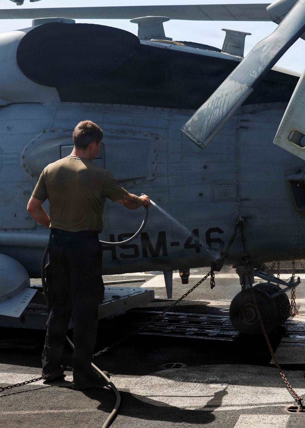 Post-Flight Operations Aboard USS Mason (DDG 87)