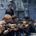 USS Mustin conducts weapons familiarization course