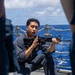 USS Mustin conducts weapons familiarization course
