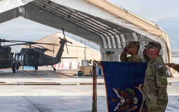 Colorado Army Guard aviators transfer KFOR mission to 1st Infantry Division