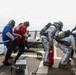 USS Oscar Austin (DDG 79) conducts firefighting drill