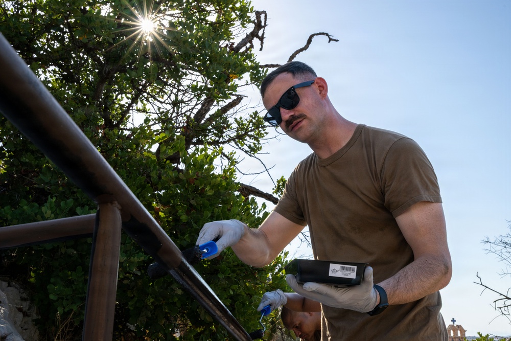 NSA Souda Bay Chiefs Repaint the Church of the Assumption of Mary
