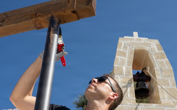 NSA Souda Bay Chiefs Repaint the Church of the Assumption of Mary