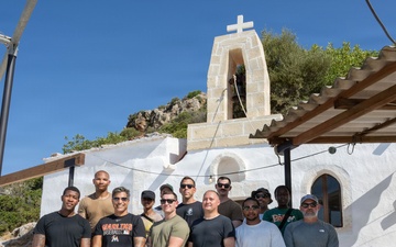 NSA Souda Bay Chiefs Repaint the Church of the Assumption of Mary