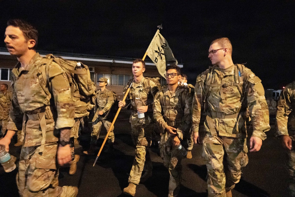 Soldiers of Multi-Domain Command - Europe participate in the Flyver March