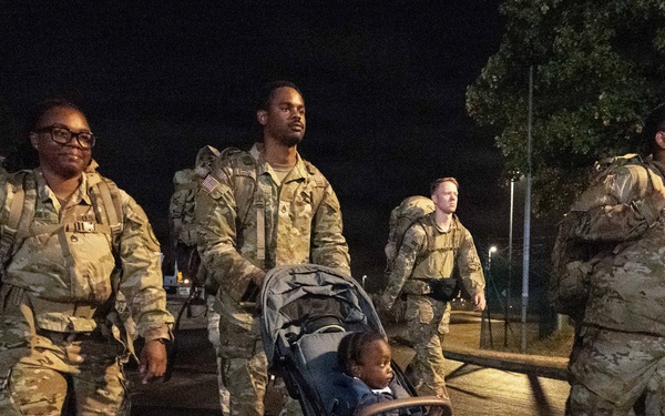 Soldiers of Multi-Domain Command - Europe participate in the Flyver March