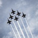 The Blue Angels fly over Marine Corps Support Facility New Orleans