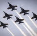 The Blue Angels fly over Marine Corps Support Facility New Orleans