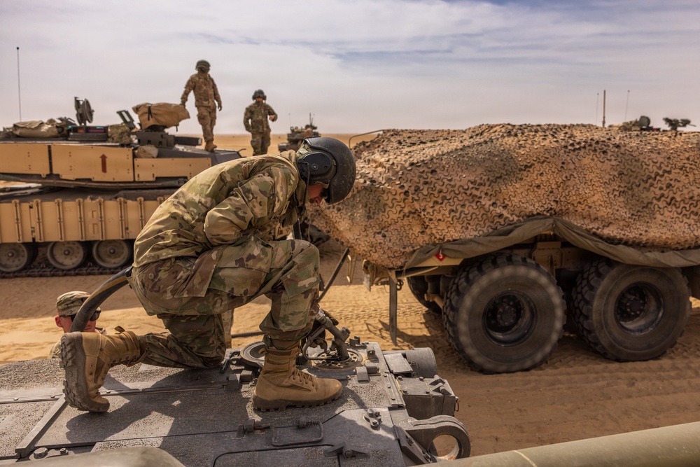 Abrams refueling operations